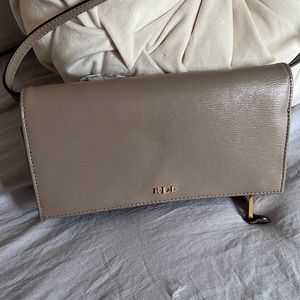 Leather Ralph Lauren Wallet/Side bag